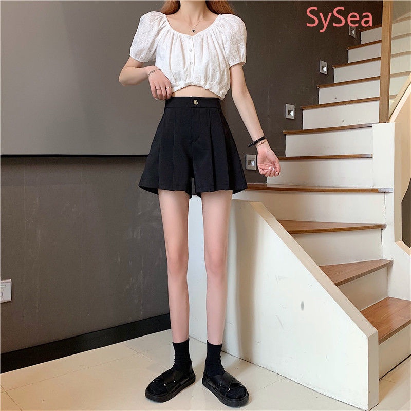 Quần Short Màu Trơn Plus size Phong Cách Hàn Quốc Cho Nữ