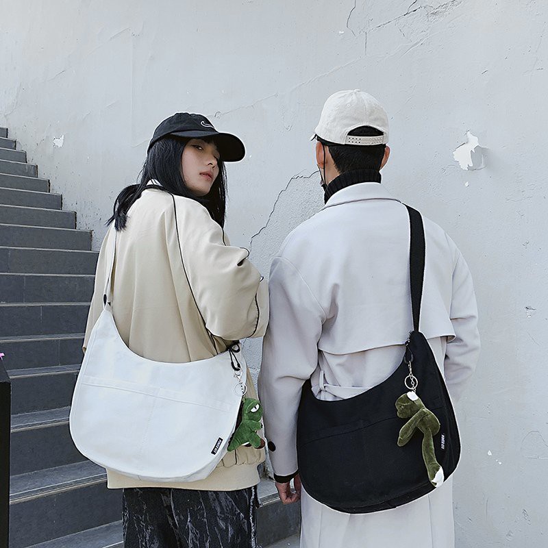 [ RẺ VÔ ĐỊCH ]Túi Đeo Chéo Canvas Cỡ Lớn Thời Trang Hàn Quốc UNISEX 2021