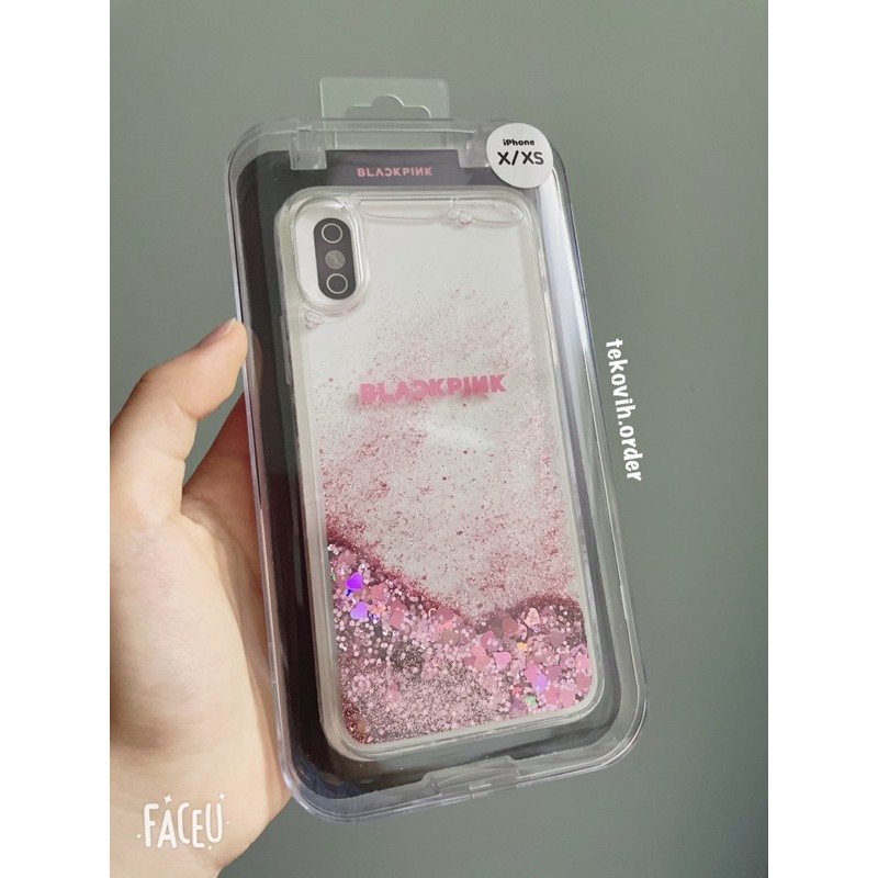 Ốp lưng Blackpink kim tuyến nước | Glitter case chính hãng (sẵn cho iphone X)