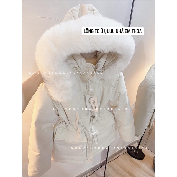 Áo phao Mũ lông thắt eo PK2013 | BigBuy360 - bigbuy360.vn