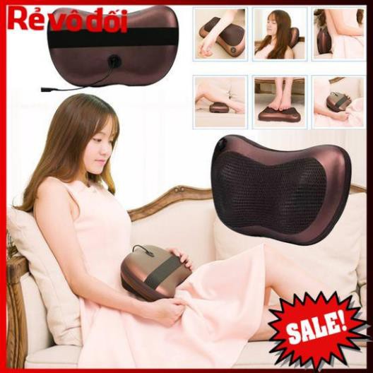 Gối Massage Hồng Ngoại Magic Pilow Home 8 Bi dành cho người già, trung niên,... Giảm đau, thư giãn tại nhà