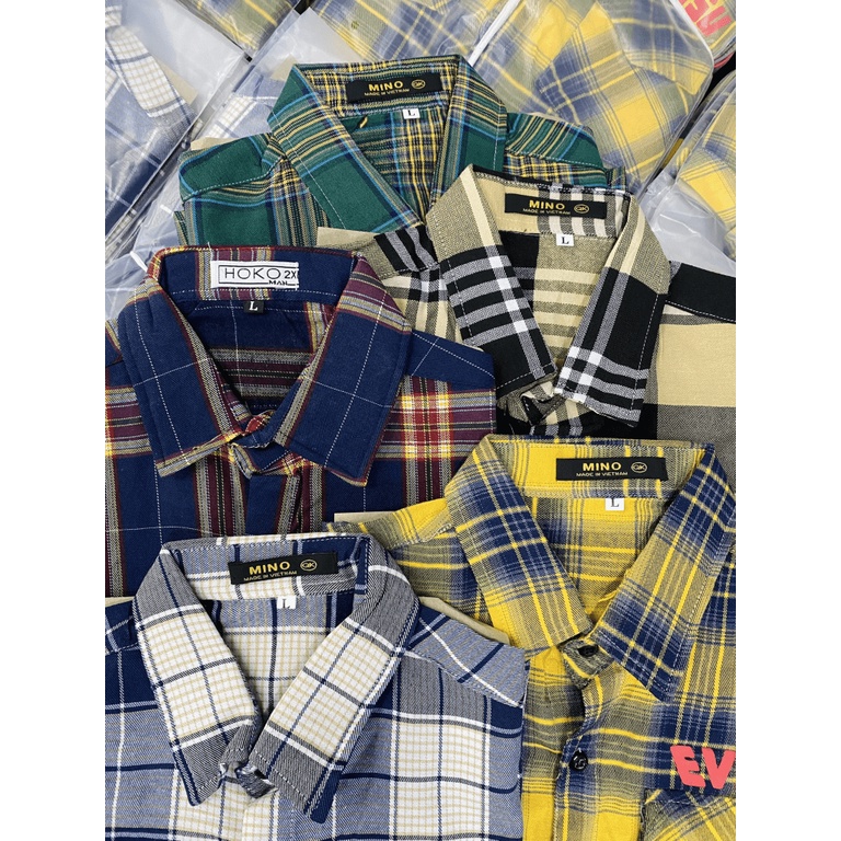 Áo Sơ Mi Nam Caro Dài Tay Thời Trang HotTrend Cho Các Bạn Trẻ Phong Cách siêu Chất