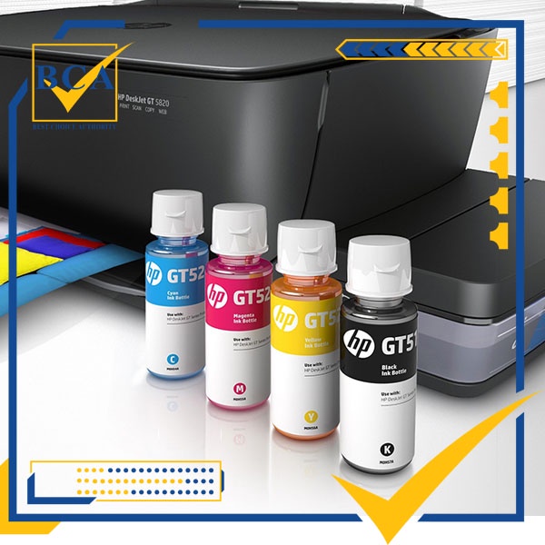 COMBO mực in phun màu HP GT53/GT52 dùng cho máy  in HP GT 5810 / HP GT 5820 / inktank 115/315 / 415