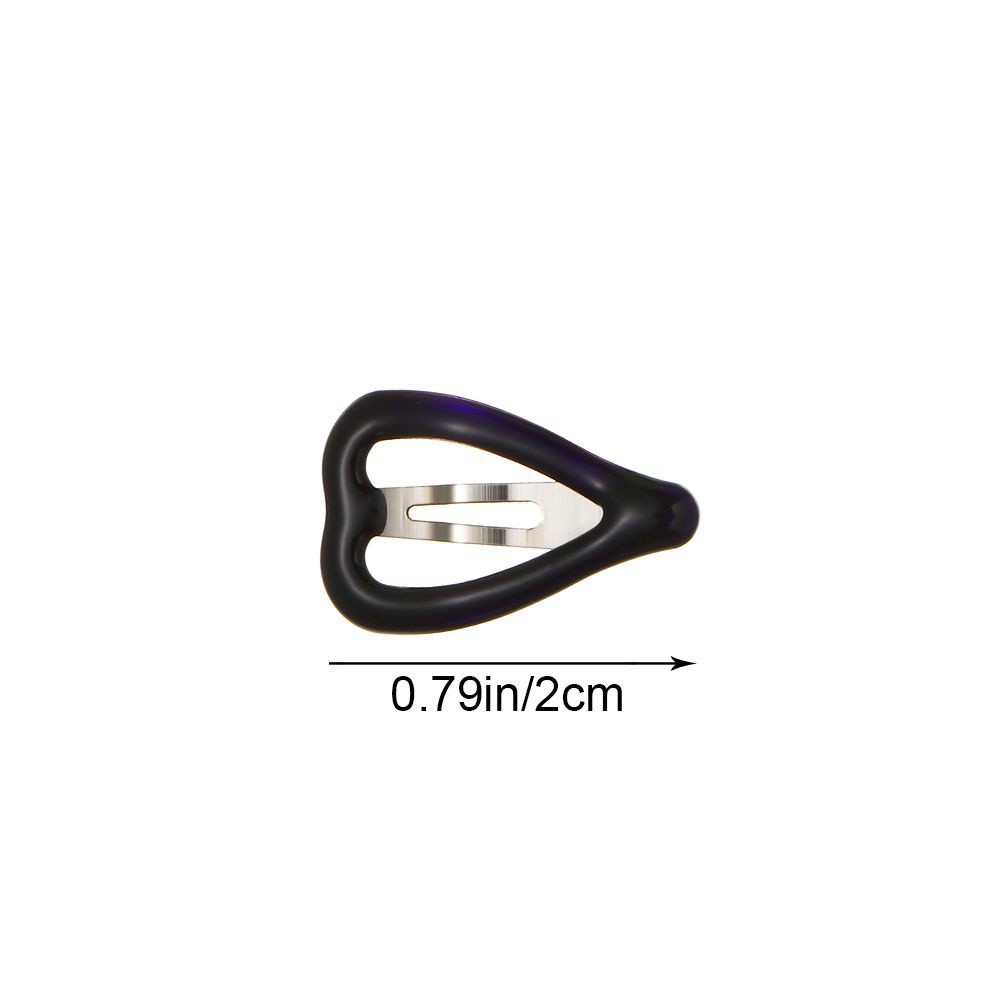 Set 5 Kẹp Tóc Mini Bằng Kim Loại Hình Trái Tim Dễ Thương Cho Bé Gái