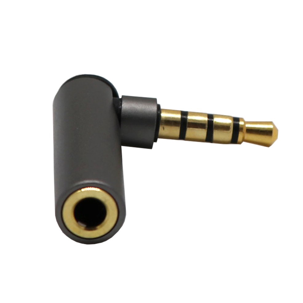 1 Đầu Chuyển Đổi Giắc Cắm 3.5mm Sang Lỗ Cắm L 90 Độ