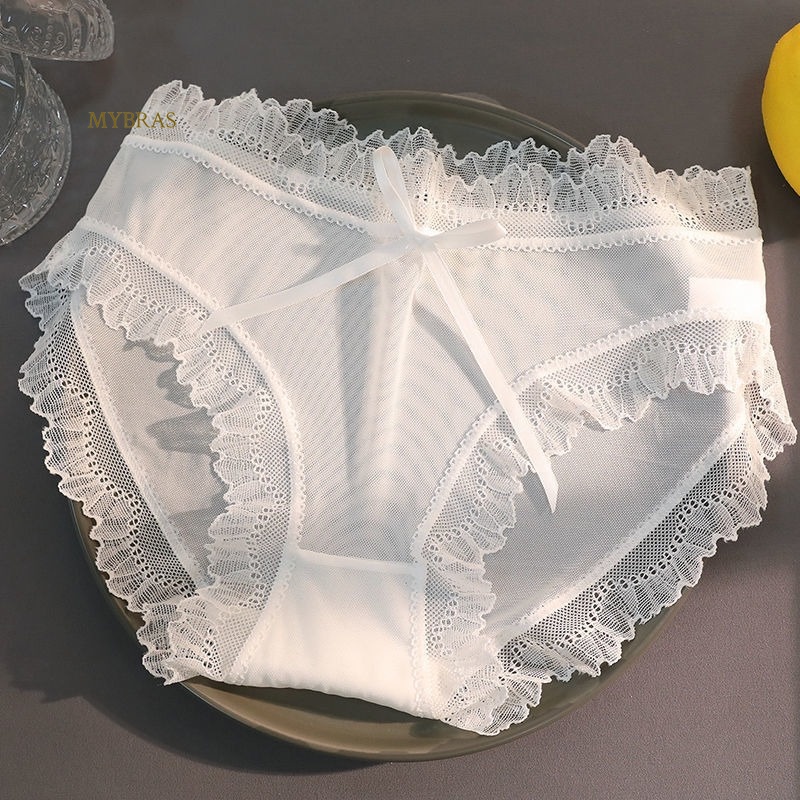 Quần Lót Mỏng Phối Ren Thoáng Khí Thân Thiện Với Làn Da Cho Nữ