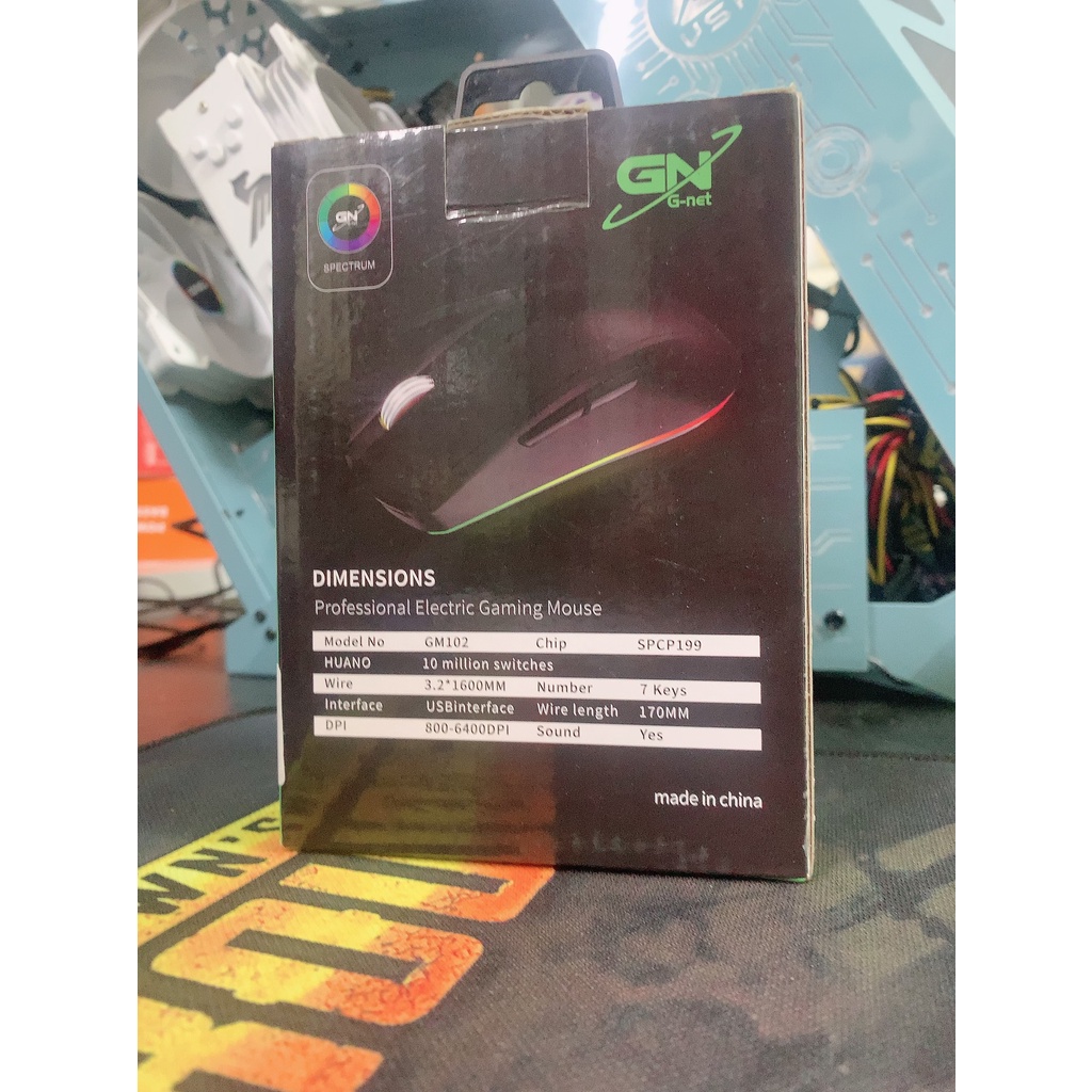 Chuột gaming g-net gm102 chính hãng xuất sứ -bảo hành 12 tháng