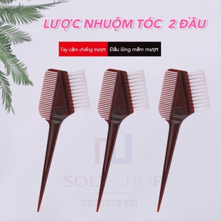 lược chải nhuộm tóc 2 đầu cao cấp