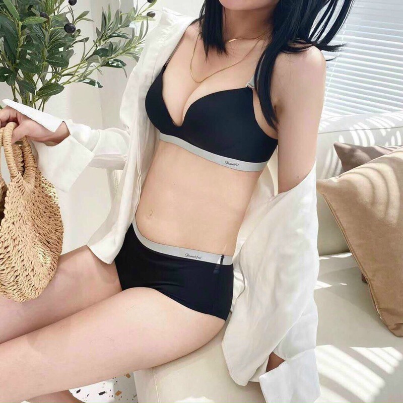 Áo su đúc beautiful không gọng nâng ngực 3 móc cài màu đẹp 565