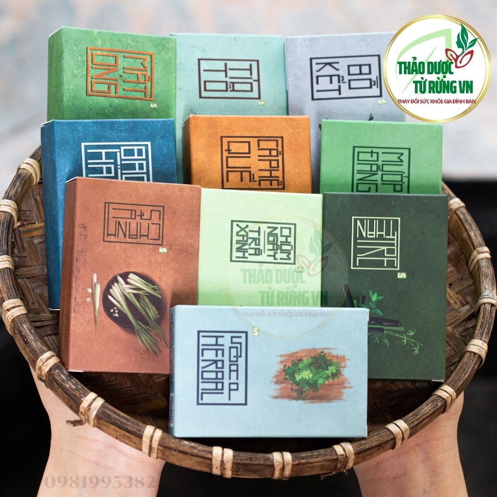 [TẶNG TÚI LƯỚI] Xà Phòng - Xà Bông Handmade Cao Thảo Dược HERBAL Mát Da - Xà Bông Ngừa Mụn Lưng 100g