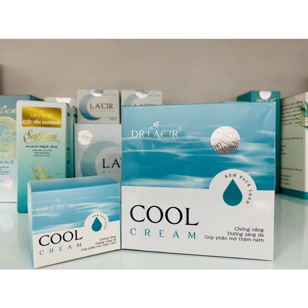 Kem Trắng Da chống nắng Cool Cream Dr.Lacir, Make Up Và Dưỡng Ẩm Hoàn Hảo Shop Labubeaty, 02CCDR