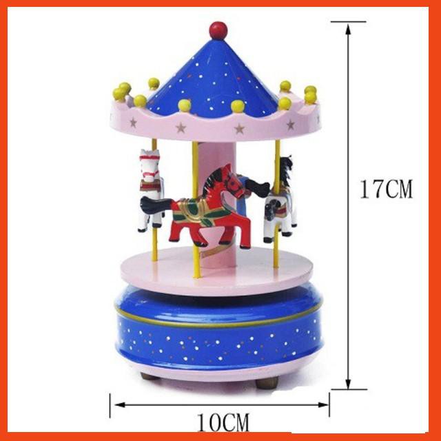 Hộp nhạc Carousel bằng gỗ giá sỉ