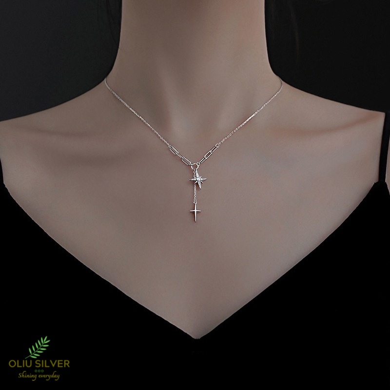 Dây Chuyền Bạc S925 Chuỗi Sao Bling Galaxy Xinh Xắn | Vòng Cổ Nữ Trang Sức Bạc 925