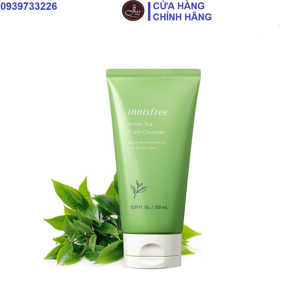 Sữa Rửa Mặt Innisfree Trà Xanh Green Tea Foam Cleanser 150ml