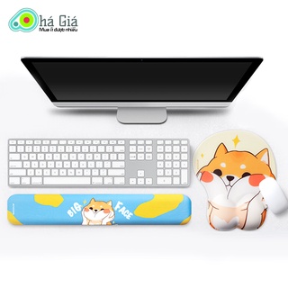 Bộ Lót Chuột & Kê Tay Bàn Phím BIG BUTT ( Bàn Di Chuột 3D Silicon Chống MỎi, Rẻ Đẹp, Cute Dễ Thương, mouse pad gaming )