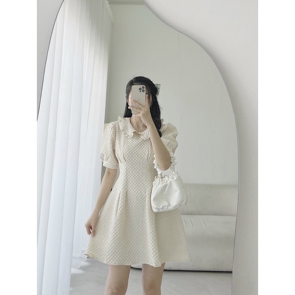 ĐẦM XỐP CỔ SEN TAY BÚP 3M✨