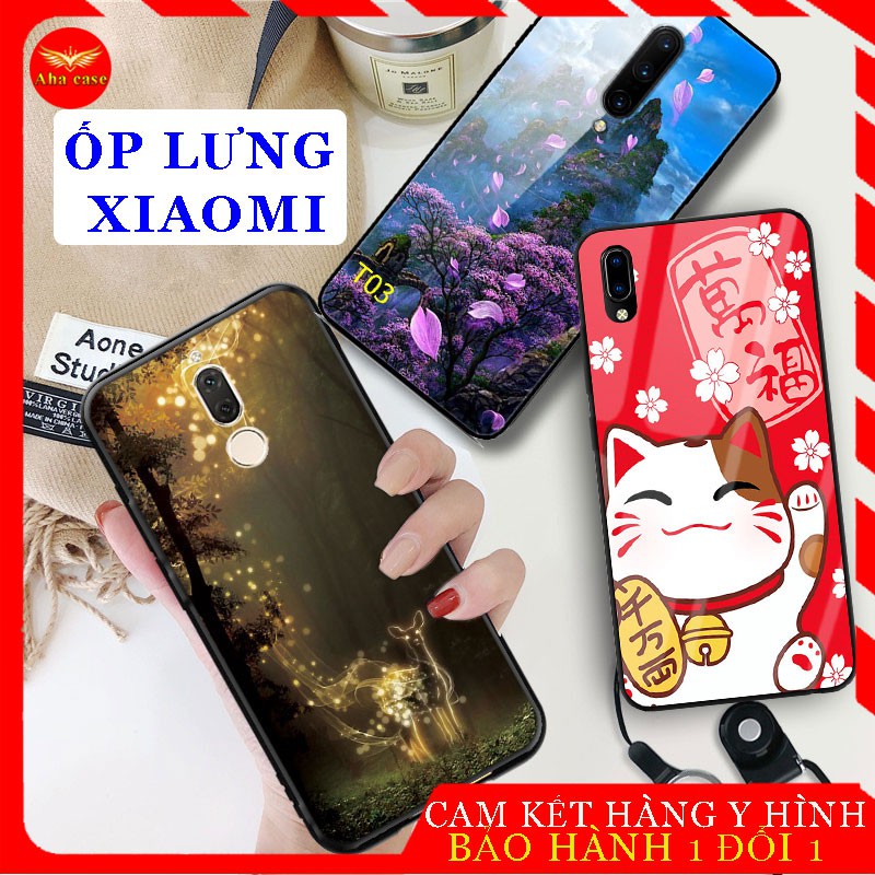 [Freeship] Ốp Lưng Xiaomi Redmi Note 8 - Ốp điện thoại Xiaomi Note 8 mặt lưng in hoa 3D đẹp sang trọng kính chống trầy