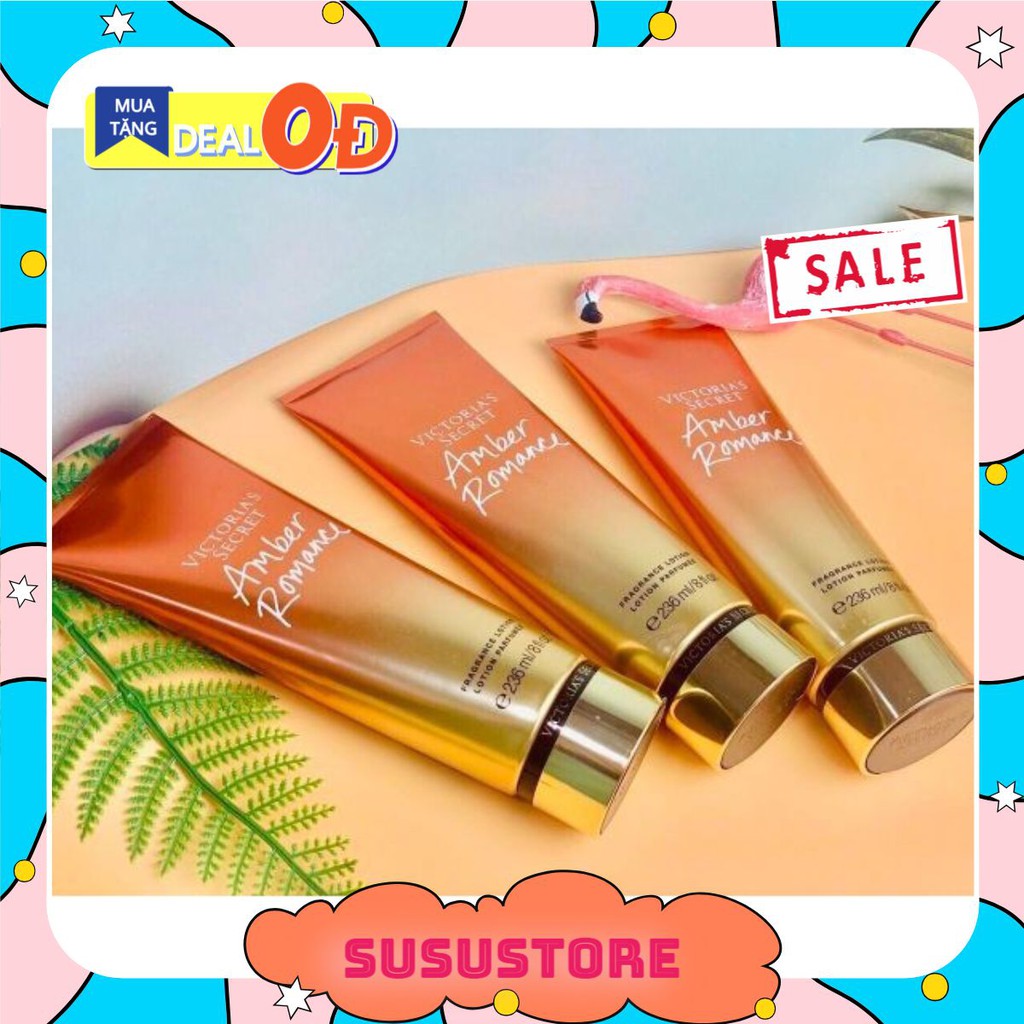 (Susustore) Dưỡng thể nước hoa Victoria Secret Amber Romance Fragrance Lotion 236ml