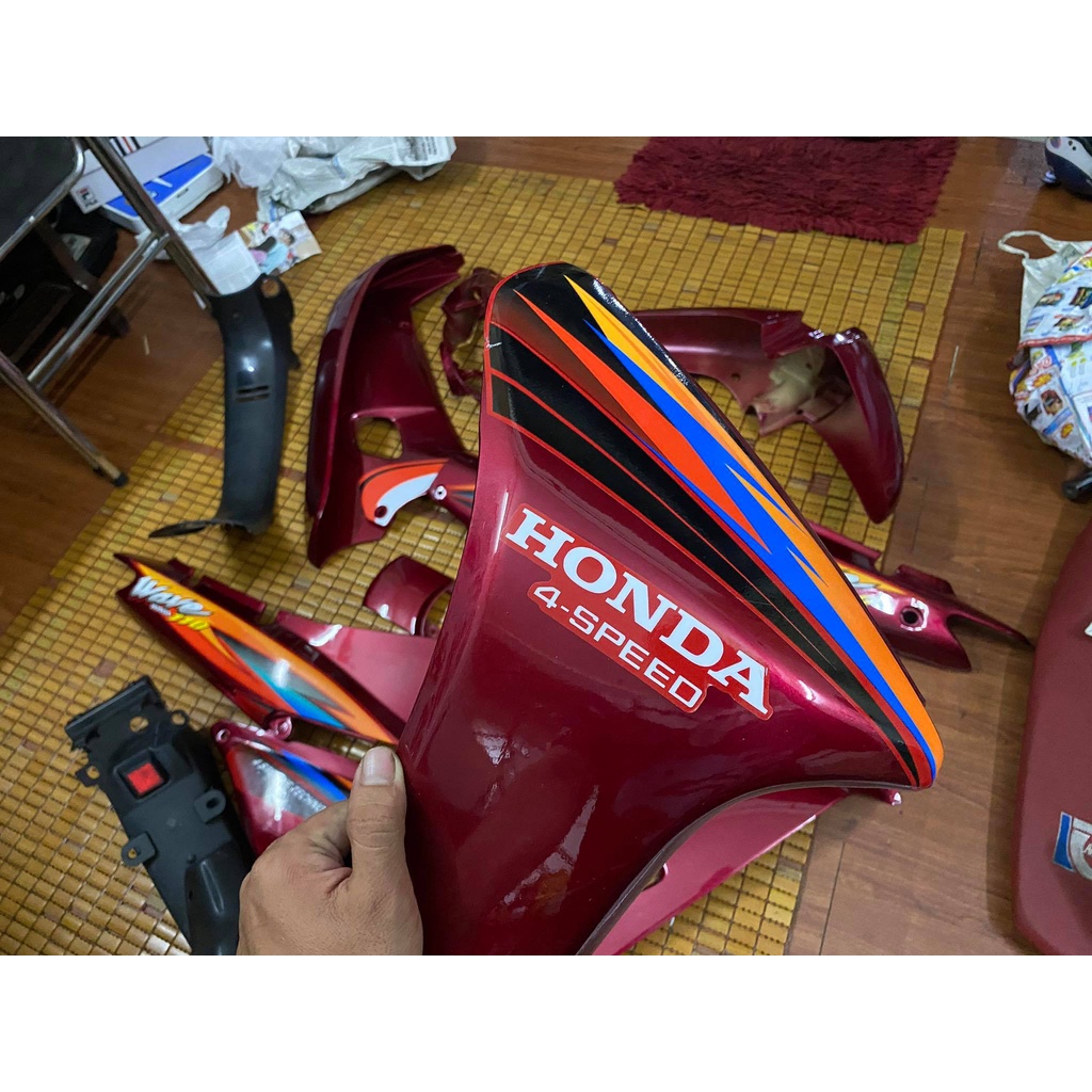 Dàn áo Wave nhỏ hàng Việt Nam loại 1 màu Đỏ Kendy