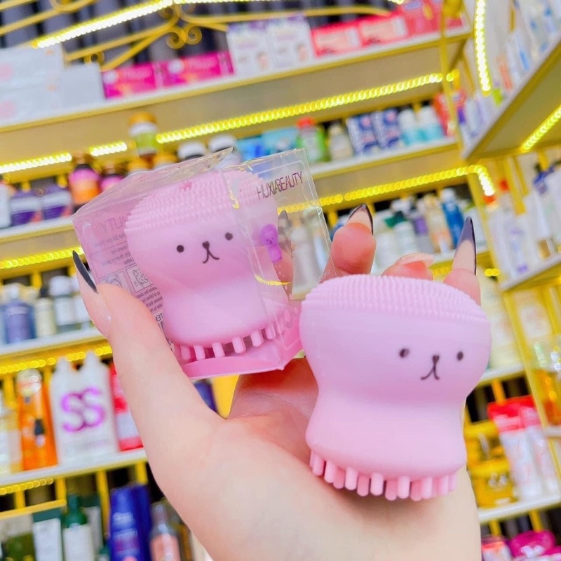 Cọ rửa mặt , massge mặt hình bạch tuộc