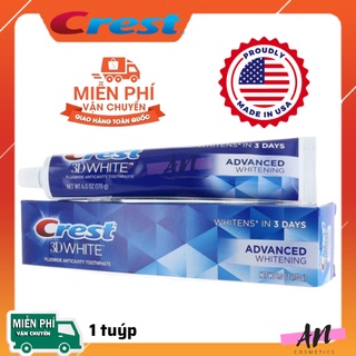 Kem đánh răng trắng răng Mỹ Crest 3D White 158g
