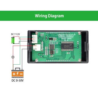 Đồng Hồ Đo Điện Áp 3 bit DC 50V 5A 250W LCD