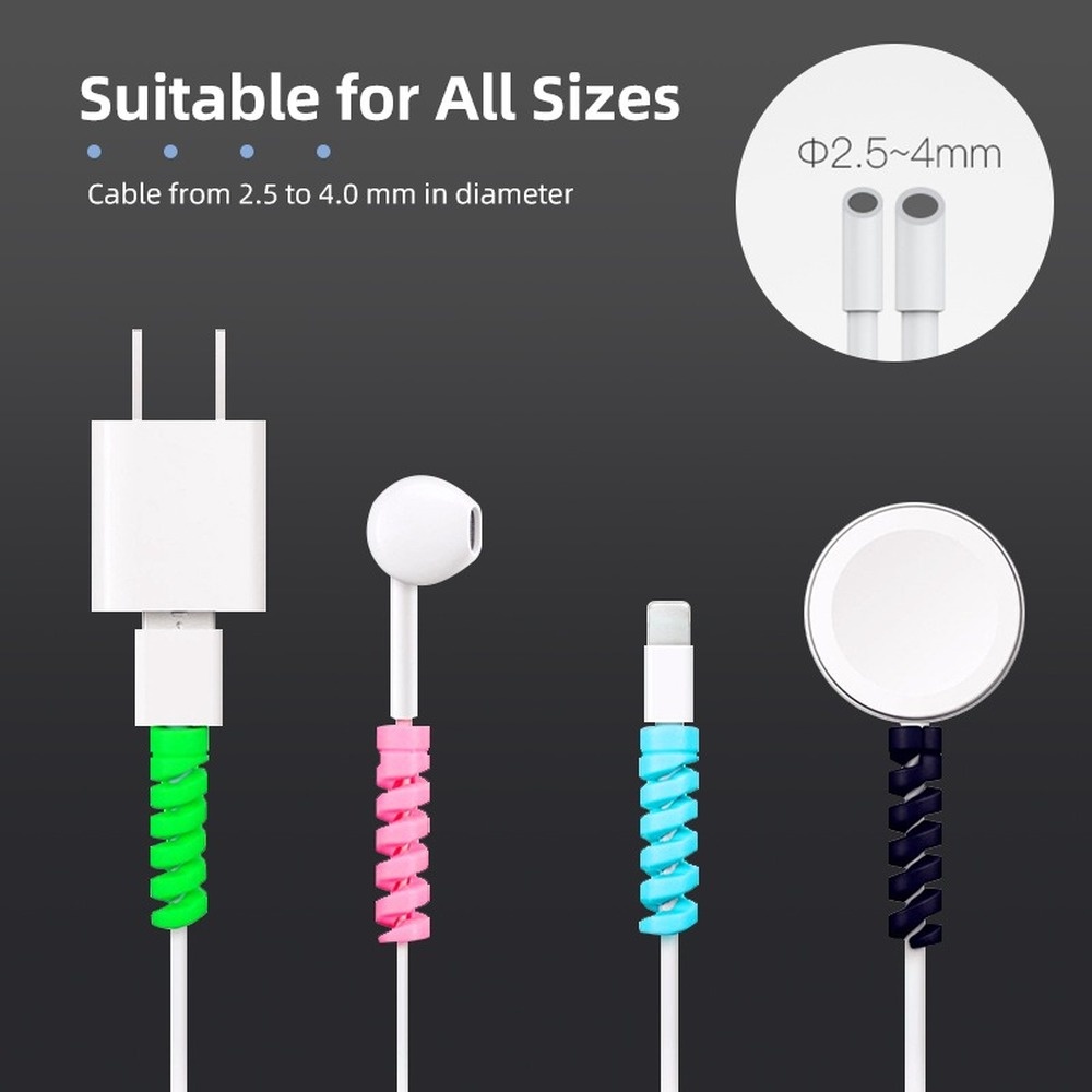 Set 4 phụ kiện bảo vệ dây tai nghe/dây cáp USB