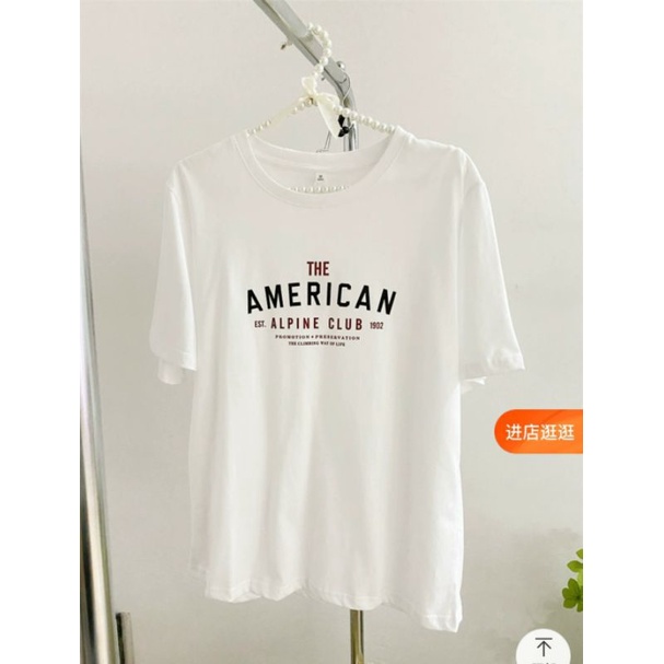 Áo Thun Nam Nữ Unisex Form Rộng Tay Lỡ Vải Cotton Mềm Mịn  Ao Phông Mặc Mùa Hè Thoáng Mát Năng Động In Hình Ameri NILO