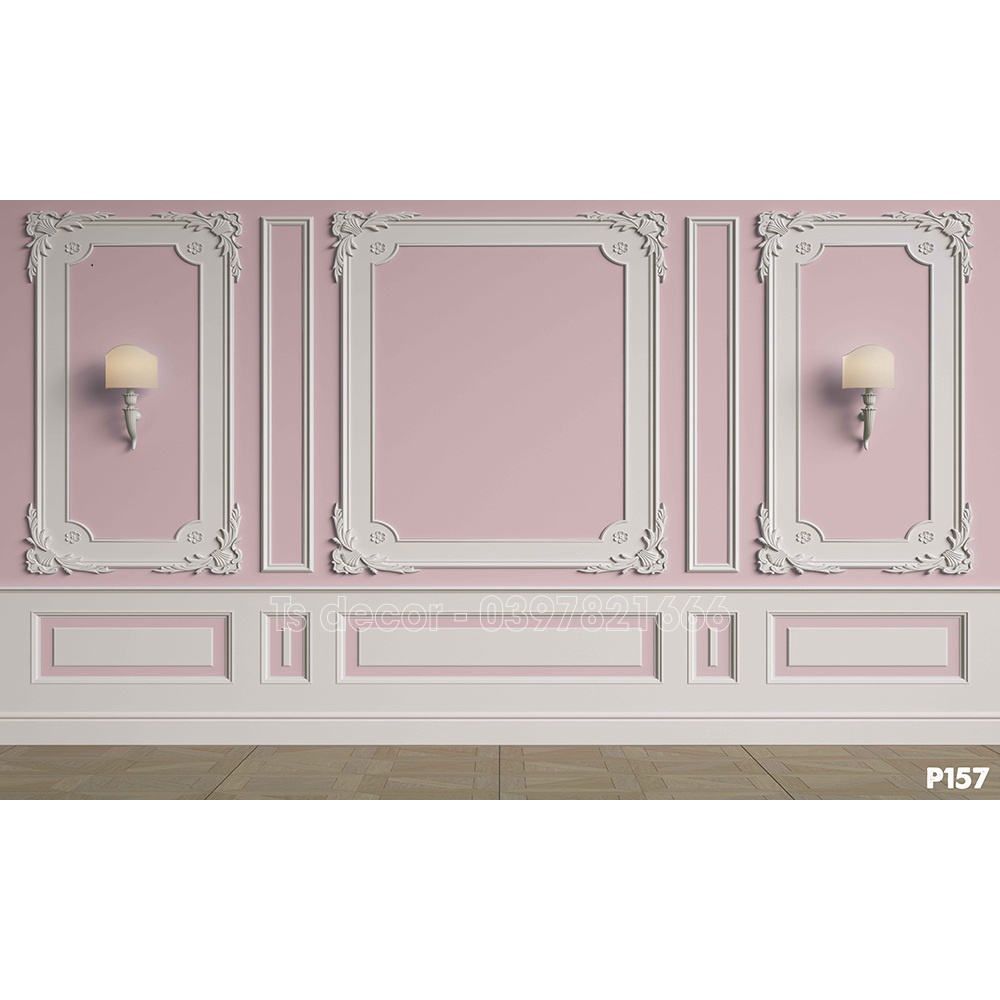 Phông nền màu Hồng Pink Kute 3d 5D khổ lớn