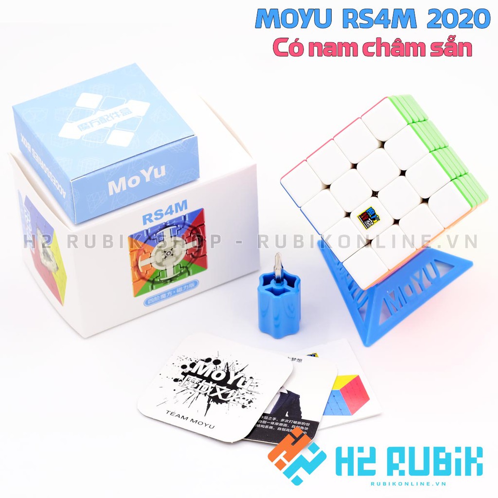 MoYu RS4M 4x4 Rubik 4x4 RS4 M Rubik 4 tầng có nam châm sẵn