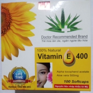 Viên uống vitamin e 400/ vitamin e soy