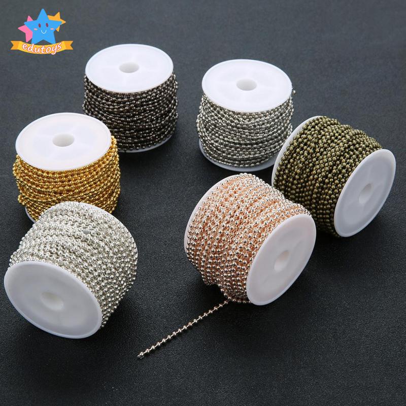 Cuộn Dây Chuỗi Hạt Bằng Sắt 10 Yard 1.5mm Dùng Làm Trang Sức DIY