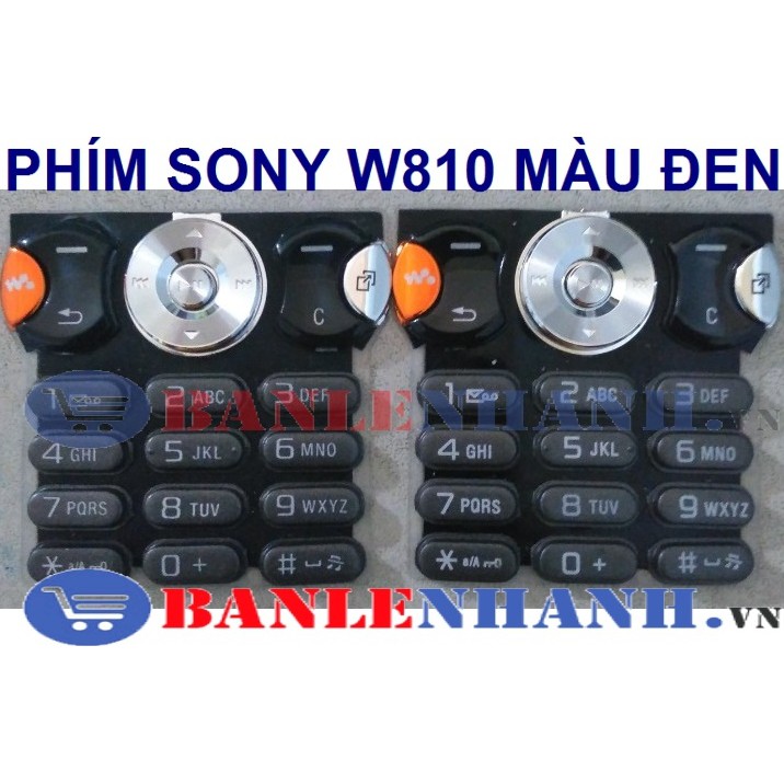 PHÍM SONY W810 MÀU ĐEN