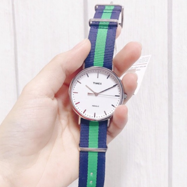 Đồng hồ Unisex Nam Nữ Timex Weekender TW2P90800 Nhiều Màu Dây Vải - Chính Hãng