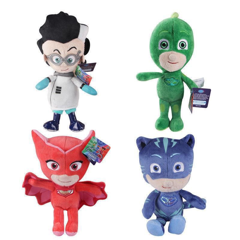 Búp Bê Nhồi Bông PJ Masks 20cm Catboy Gekko Luna Girl Owlette Romeo Đáng Yêu Trang Trí Nhà Cửa