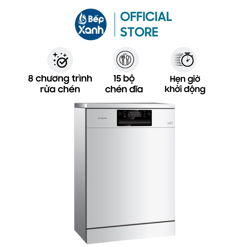 Máy Rửa Chén Đứng Độc Lập Malloca WQP12-J7223A E5 - 8 Chương Trình Rửa