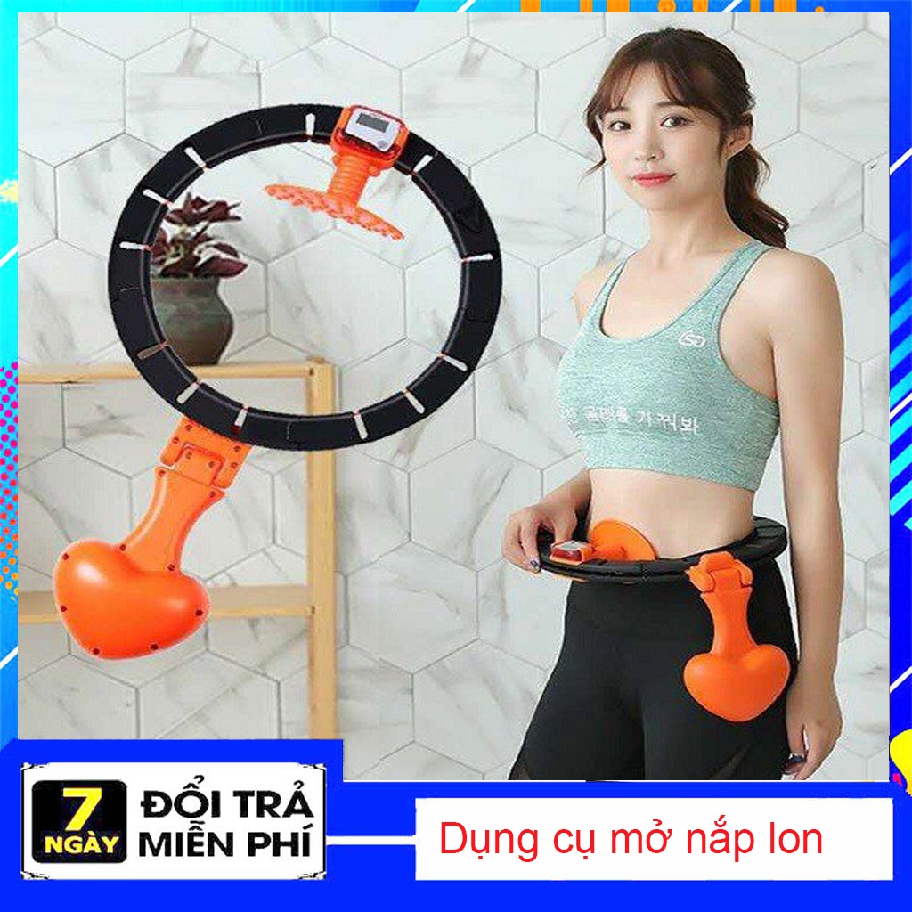 Vòng Lắc Giảm Mỡ Bụng Thông Minh ,Lắc Eo Giảm Mỡ, Điều Hòa Nhịp Tim, Massage Cơ Bụng, Tự Động Đếm-wonter