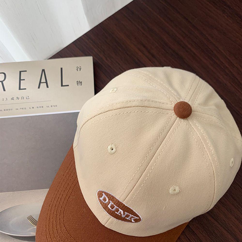 QQMALL Mũ Lưỡi Trai Cotton Thiết Kế Thời Trang Phong Cách Retro Hàn Quốc