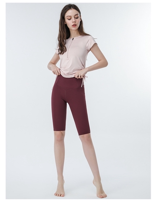 Lululemon Áo Thun Thể Thao 5 Màu Cho Nữ