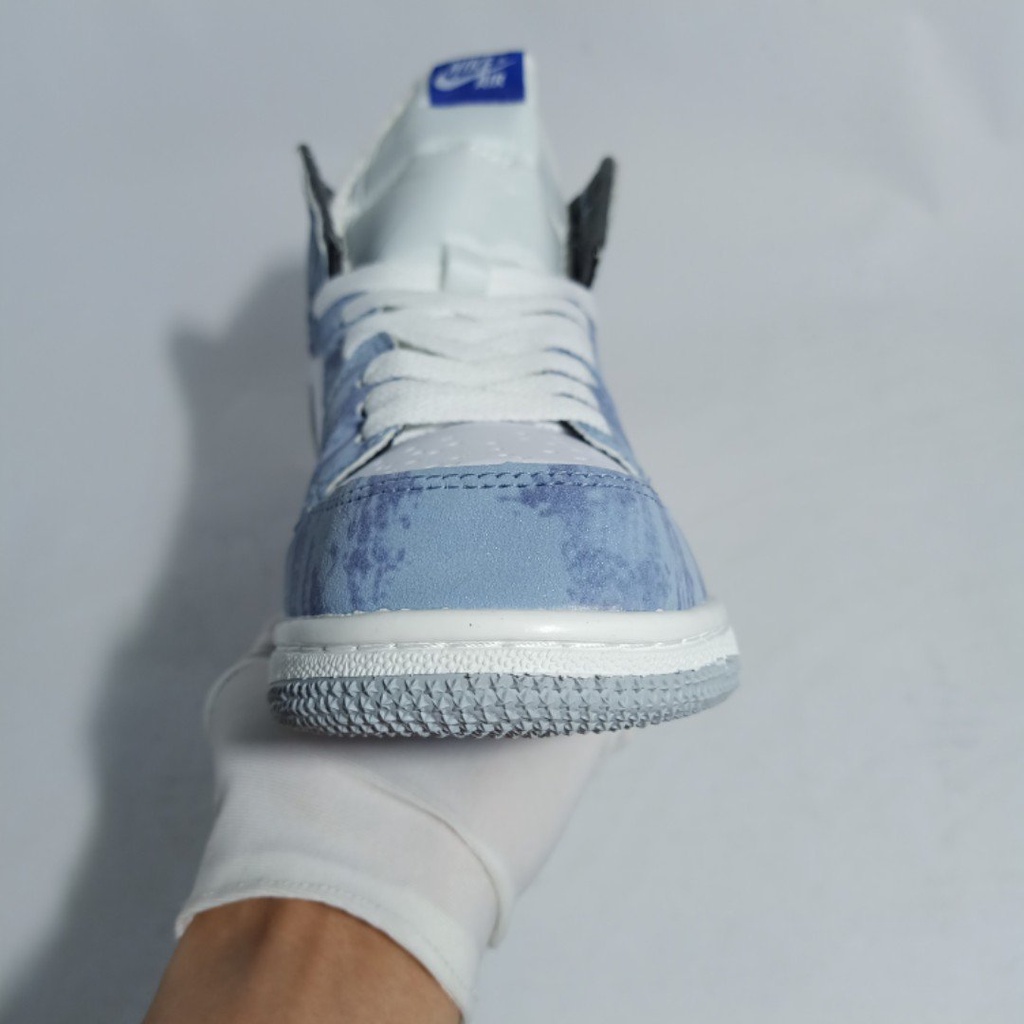 Giày Jordan hyper royal cổ cao nam nữ ❤️ Giày thể thao nam nữ sneaker Jordan cao cổ màu xanh loang Full Box