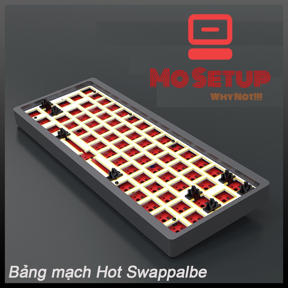 AC064 - KIT bàn phím cơ Nhôm CNC - Ajazz AC064 - Hotswap và 3 chế độ kết nối