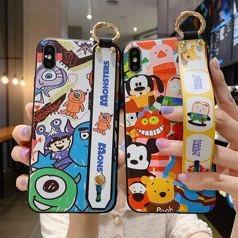 Ốp Điện Thoại In Hoạt Hình Disney Kèm Dây Đeo Cho Samsung S22 S21 ultra S20 ultra note20 ultra