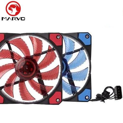 QUẠT TẢN NHIỆT THÙNG MÁY CPU FAN CASE 12 INCH MARVO FN 10 CÓ ĐÈN LED XANH , ĐỎ