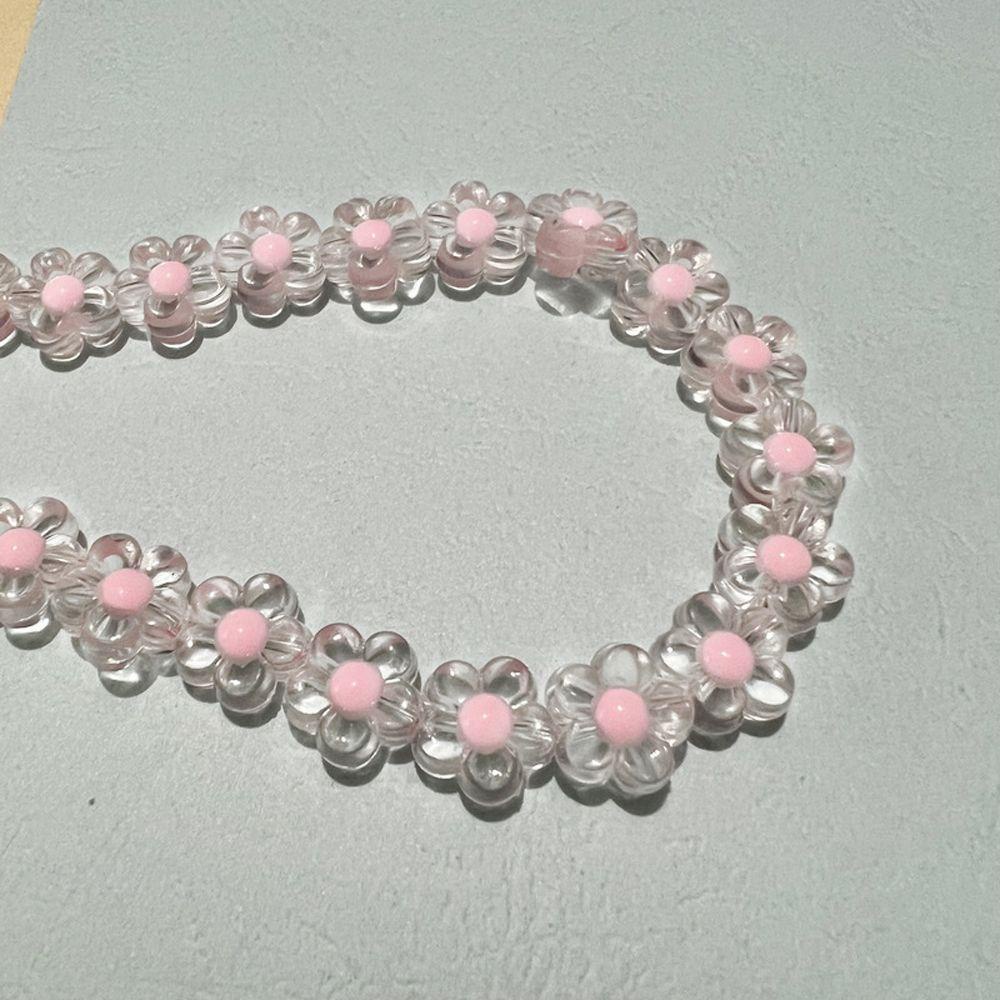 Ốp Điện Thoại Trong Suốt Họa Tiết Hoa Kèm Dây Đeo Chống Thất Lạc Tiện Dụng