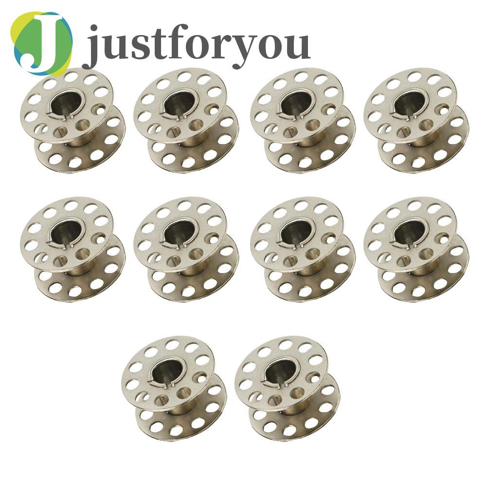 Justforyou2 10pcs Universal Shuttle Core Bobbins Home Sewing Machine Stitching Parts