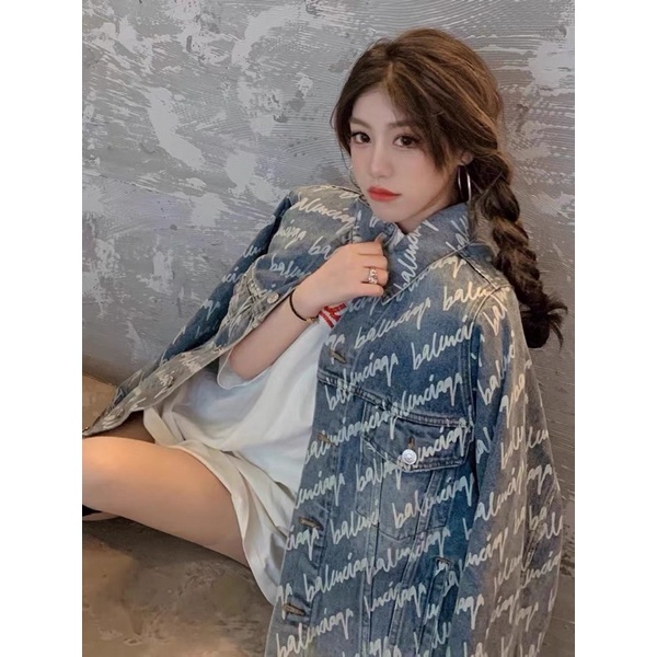 Áo khoác jeans balenciaga