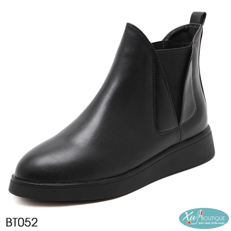 (Lẻ Size 38 SALE 149k) - Giày Boot Nữ Cổ Thấp Đế Bằng Dáng Công Sở Basic Hàn Quốc 2019 - Chất Da Mờ Êm Chân BT052