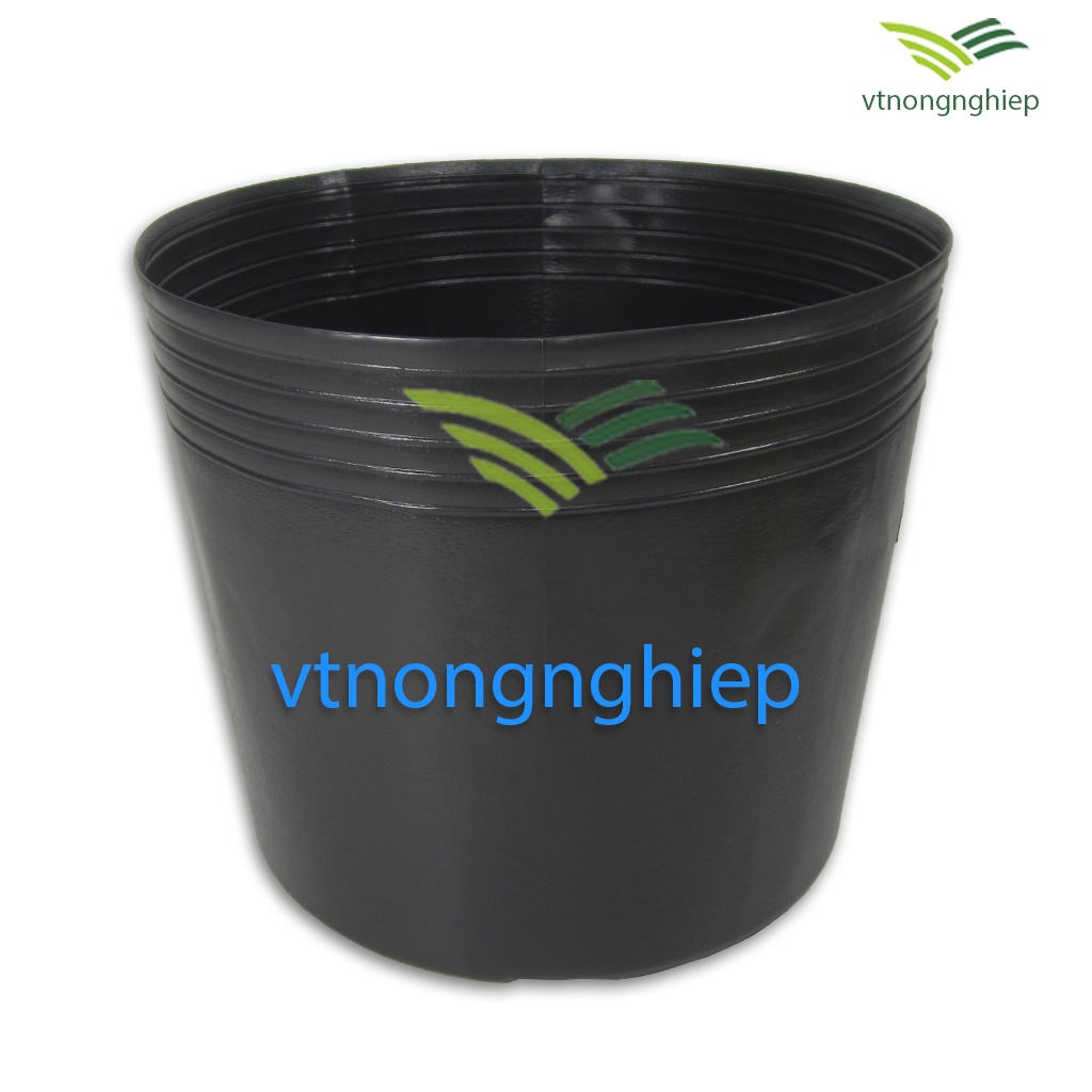5 Chậu nhựa đen C12 không lỗ, đường kính 33cm, trồng hoa sen, nuôi cá, nuôi lươn