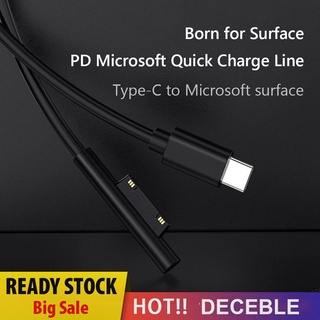 Dây Cáp Sạc Nhanh Usb C Cho Microsoft Surface Pro 7 6 5 4