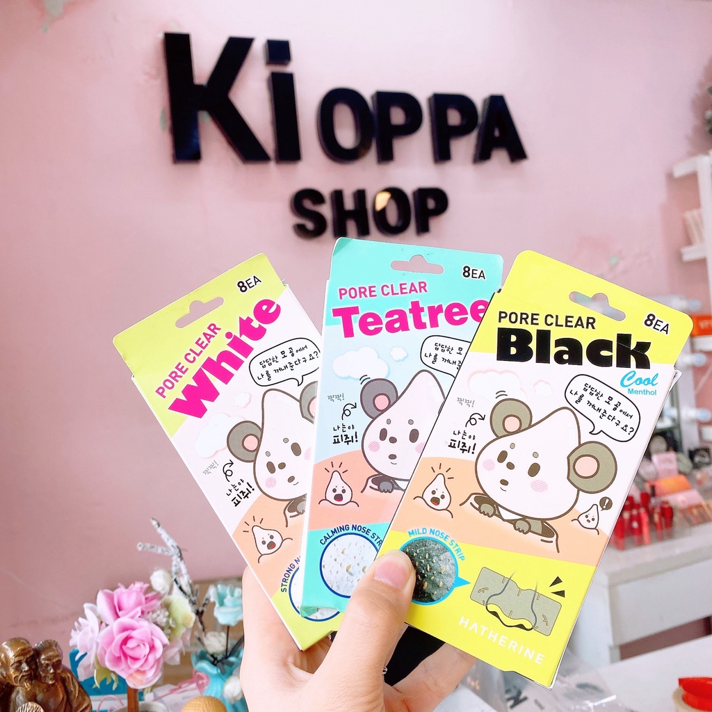 Hộp dán lột mụn mũi HATHERINE Pore Clear Nose Pack